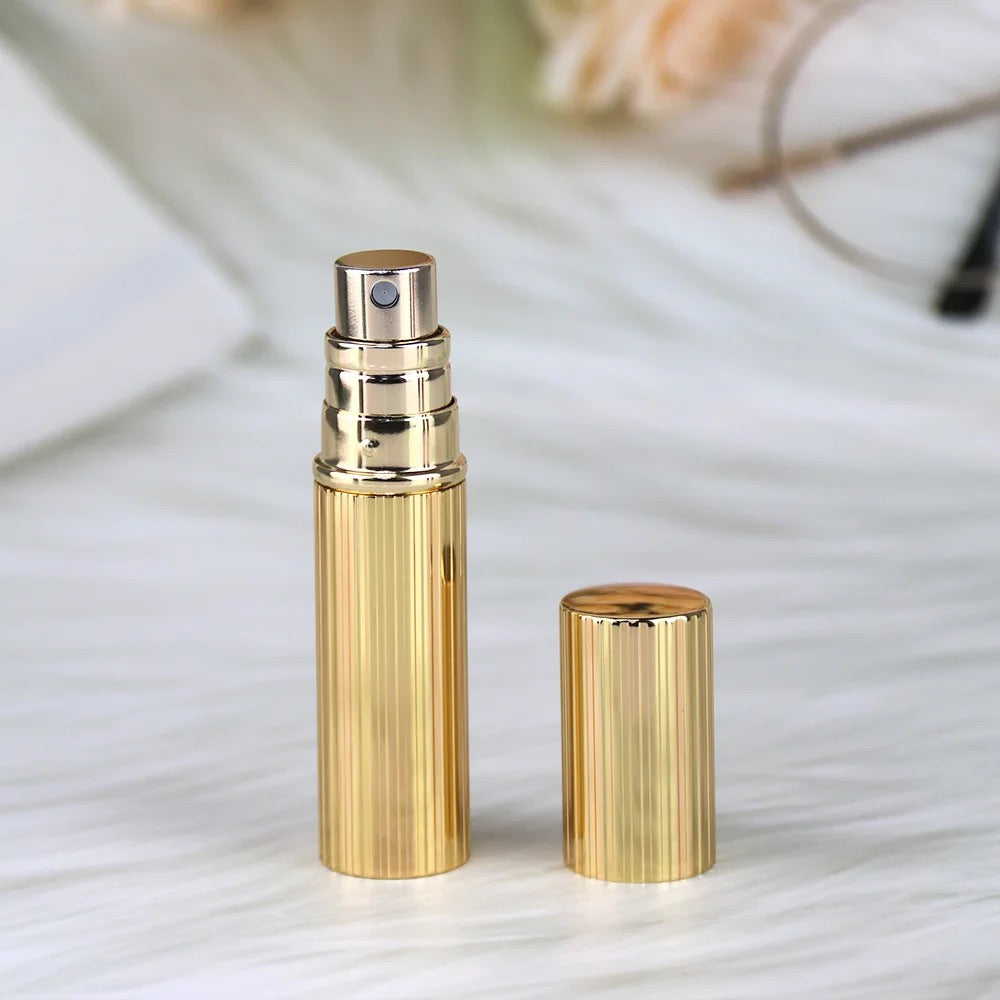 LOTIS - Luxury Perfume Atomizer - Stripe - Gold