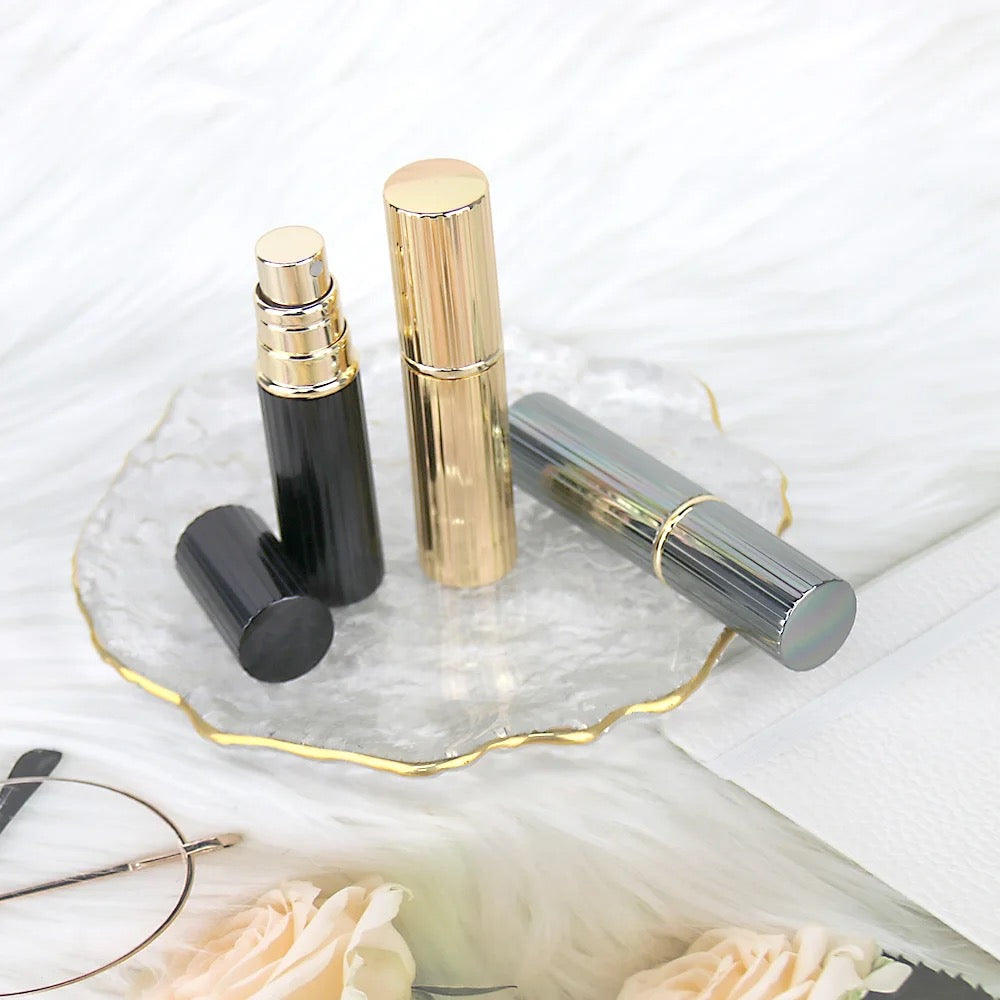 Lotis - Luxury Perfume Atomizer - Stripe Grey