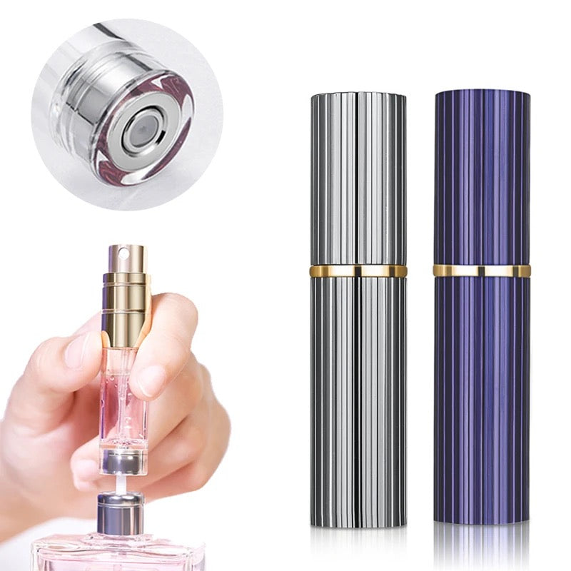 Lotis - Luxury Perfume Atomizer - Stripe Grey
